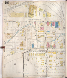 Sanborn Map, Kansas City, Vol. 5, 1909-1938, Page p687