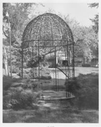 Iron Gazebo in Yard