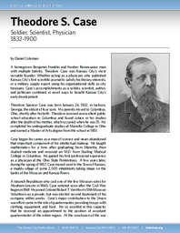 Biography of Theodore S. Case (1832-1900), Soldier, Scientist, and Physician