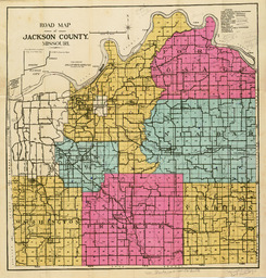 Road Map of Jackson County, Missouri