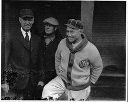 Three Men in Dugout