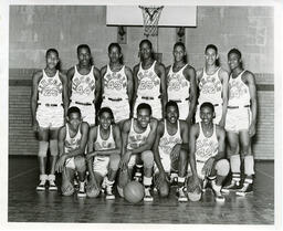 Lincoln High School Basketball Team Portrait