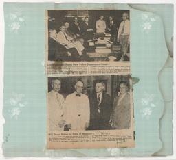 Hugh M. Dougherty Scrapbook #1, p.107