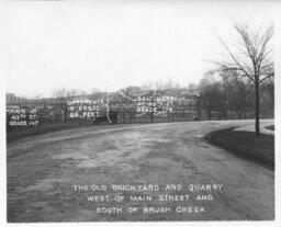 Brickyard and Quarry near Brush Creek