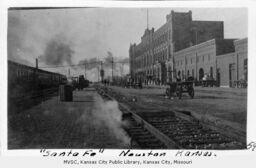 Newton, Kansas, Railroad and Town Scene