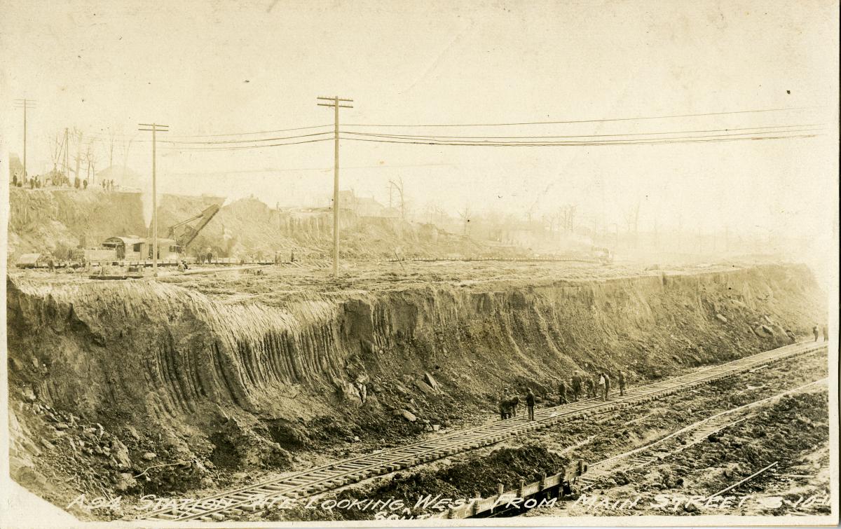 Excavation of Union Station site