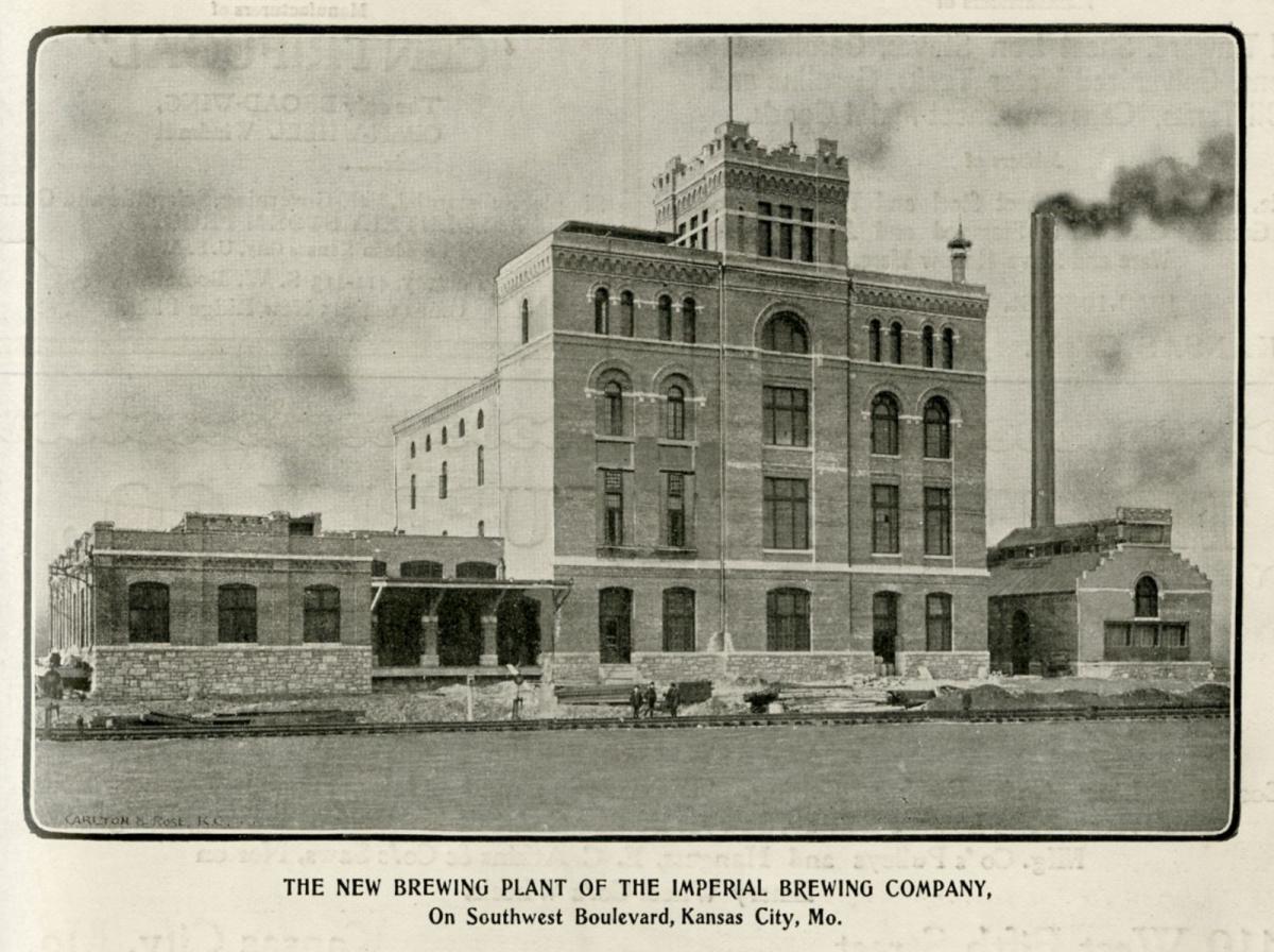 Imperial Brewing Company Photograph, Kansas City Manufacturer, February 1902