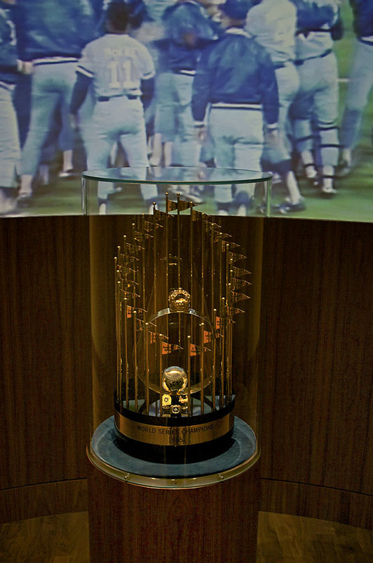 1985 World Series trophy. Photo by Chris Murphy via Flickr: https://www.flickr.com/photos/chrism70/4862057536/in/photostream/