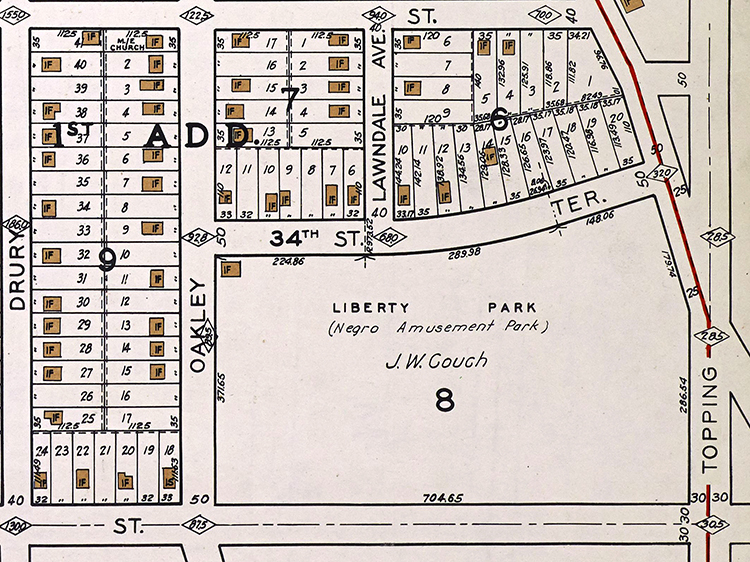 The Liberty Park grounds in 1925.