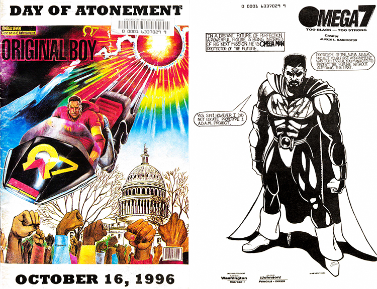 Covers of the two volume 'Cover and artwork from 