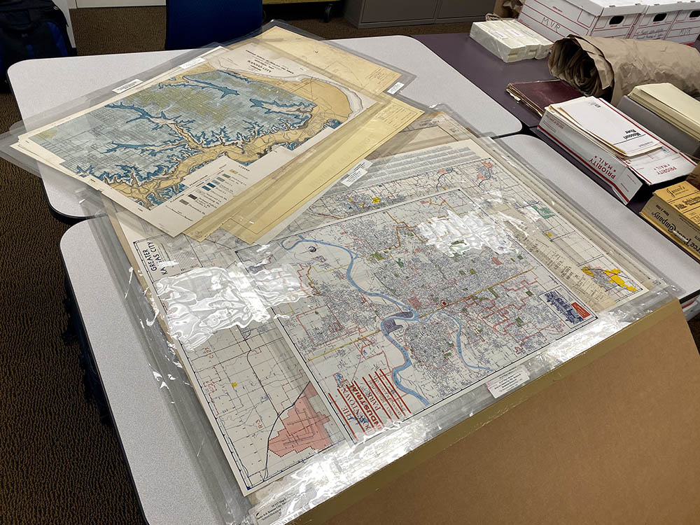 Maps ready for scanning