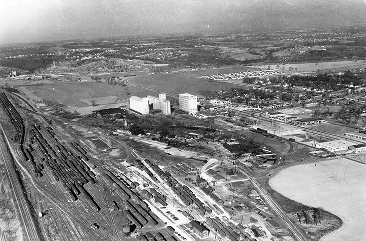 North Kansas City, looking north into Clay County.