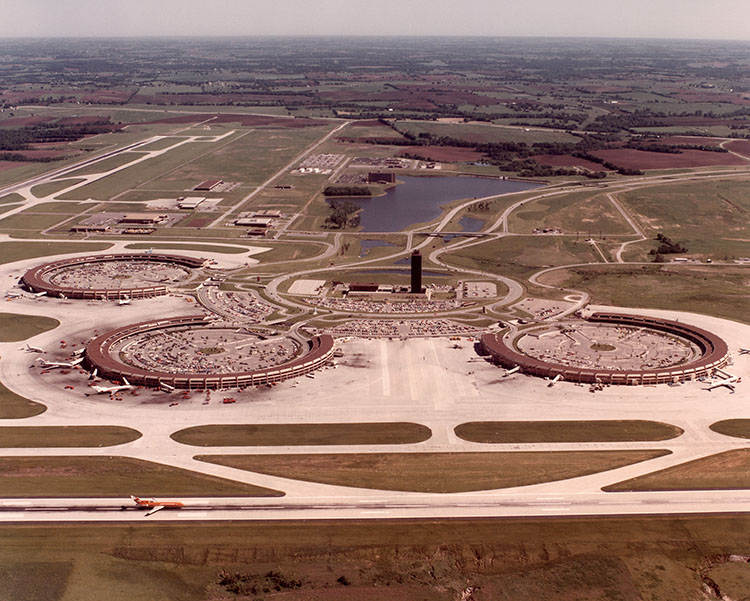 Mid-Continent Airport (now Kansas City International Airport).