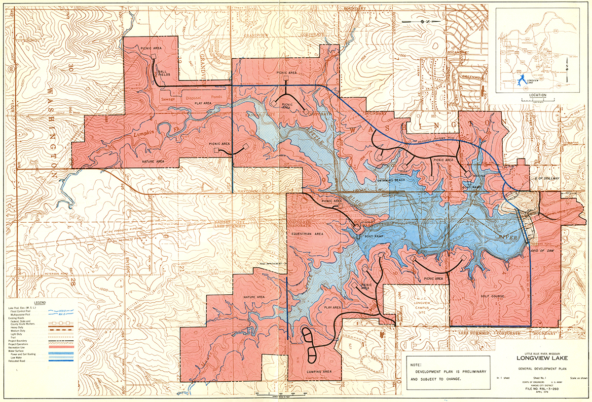 1978 Longview Lake development plan.