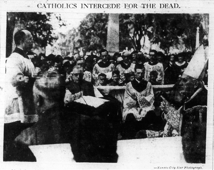 Cemetery Day service on October 3, 1938, at Mount St. Mary’s. THE KANSAS CITY TIMES