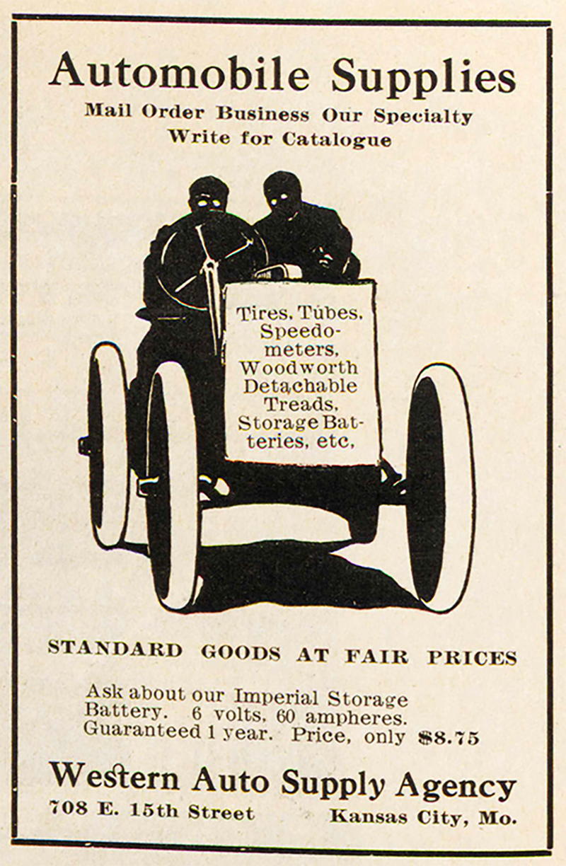 Early Western Auto Supply Agency ad