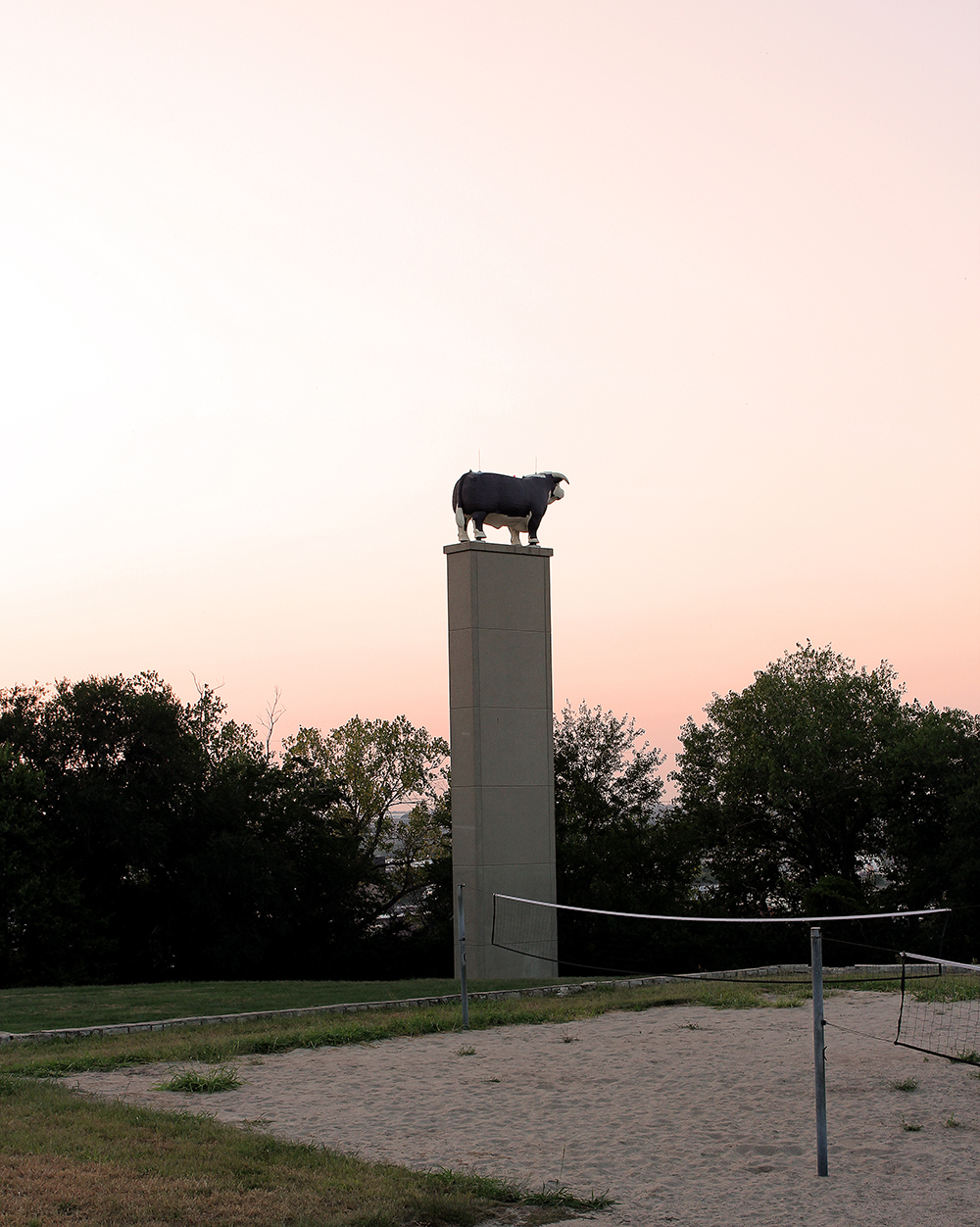 The Hereford Bull in Mulkey Square Park. Elijah Winkler.