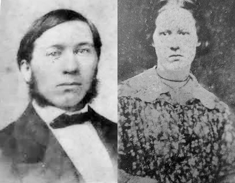 Carrie's parents, Wellington Braceé and Hellen Martha Westlake. Ancestry.com