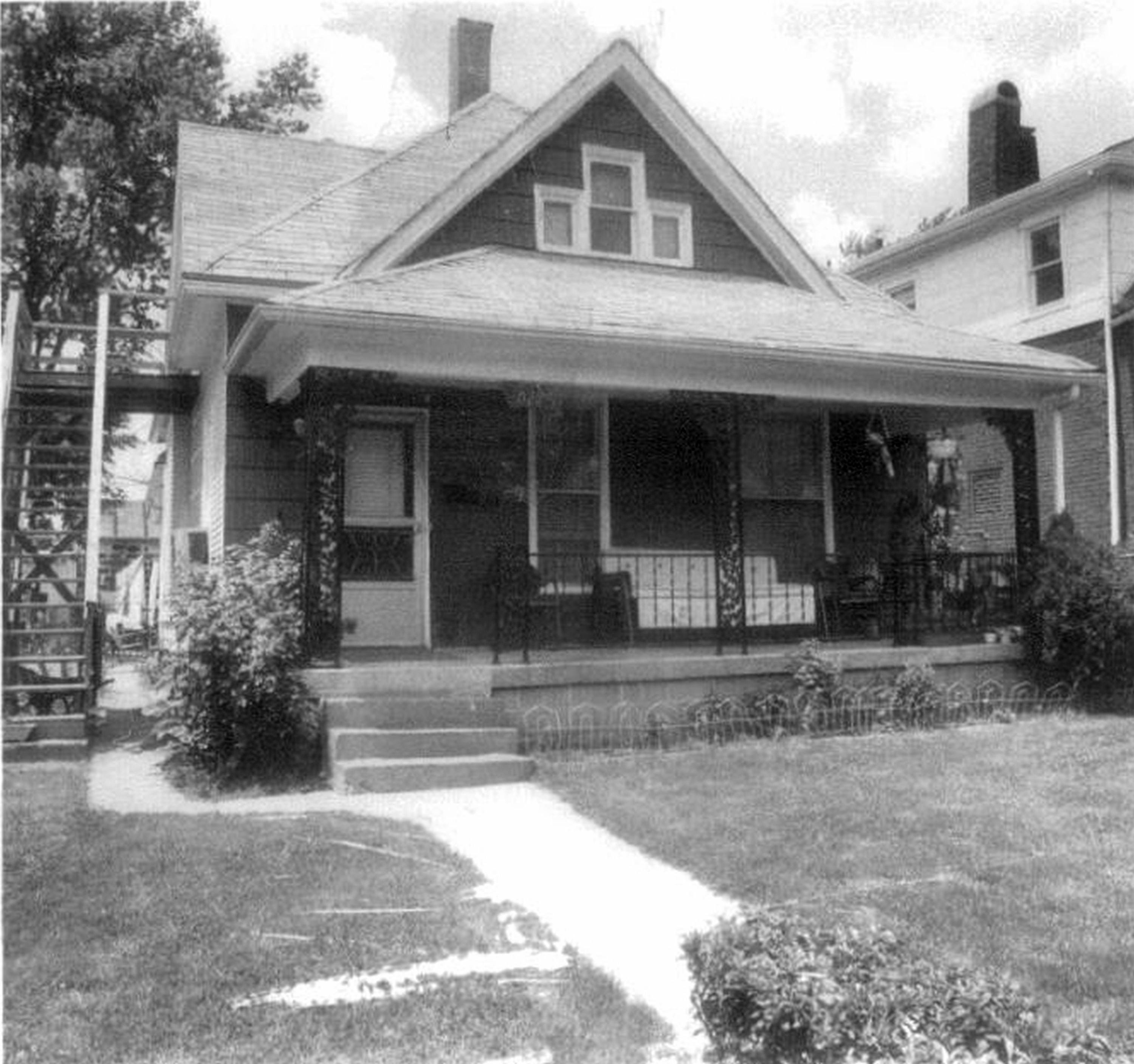 The Disney house at 3028 Bellefontaine Ave. in 1978. FILE/The Kansas City Star