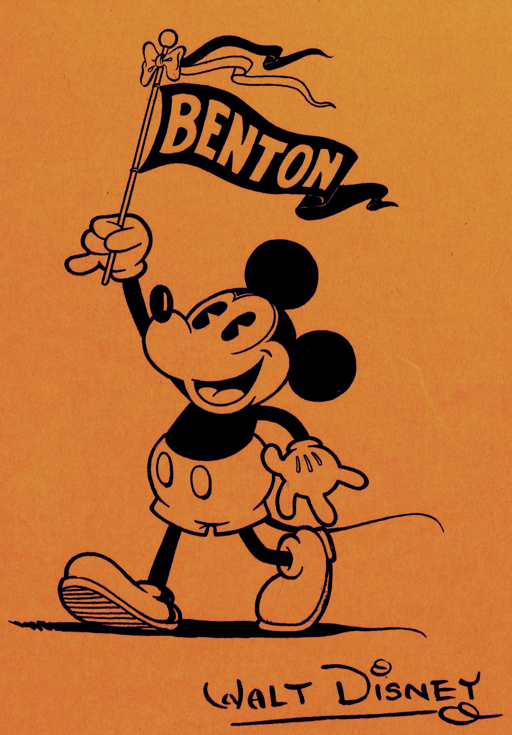 Mickey Mouse from the 1931 edition of the Benton School yearbook.