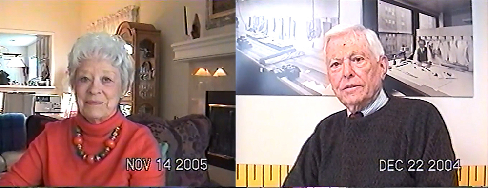 Between 2004-2011, the Historic Garment District Museum, in cooperation with the Kansas City Public Library, conducted the Historic Garment Industry Oral History Project. Interviewees, like Ann Brownfield and Harvey Fried shown here, discussed their experiences working for garment companies in Kansas City. The collection is now housed at the Missouri Valley Special Collections.