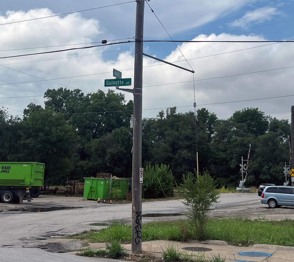 he intersection of Lydia and Guinotte avenues