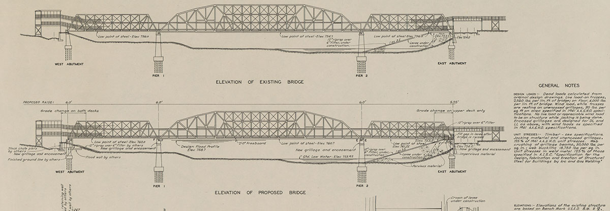 Plans for bridge construction