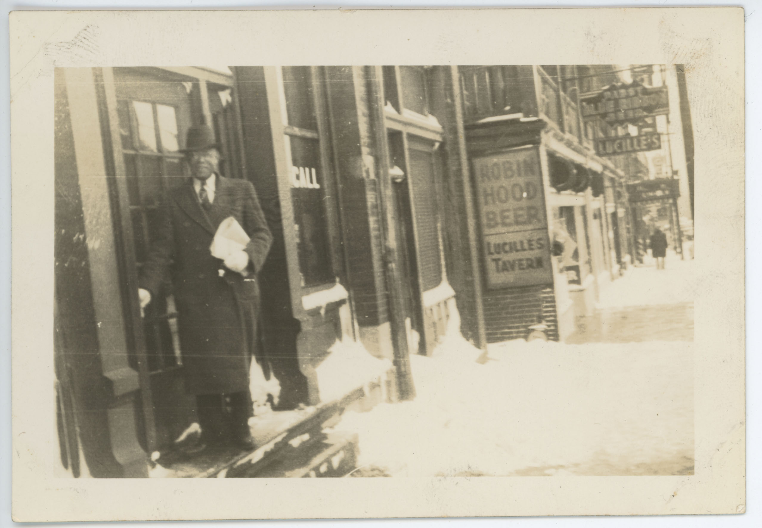 Chester Franklin outside The Kansas City Call