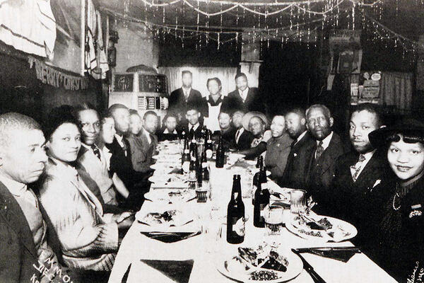 Last Round Up Tavern interior view