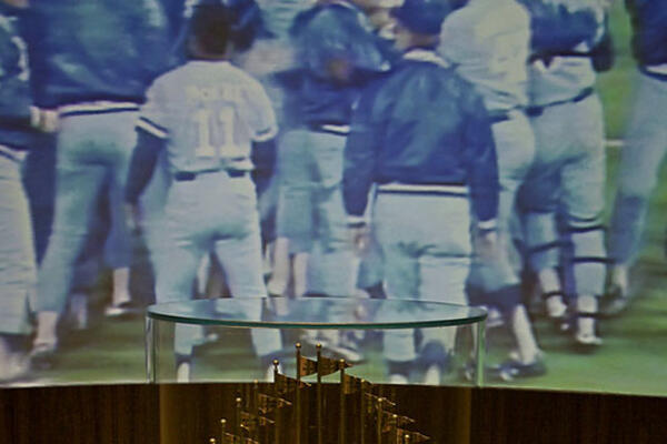 1985 World Series trophy. Photo by Chris Murphy via Flickr: https://www.flickr.com/photos/chrism70/4862057536/in/photostream/