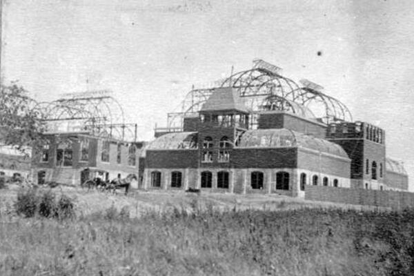 Crystal Palace under construction