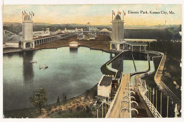 Postcard view of the second Electric Park