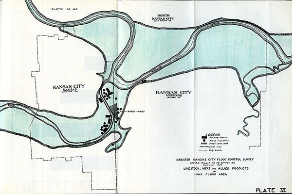 Floood map of Kansas City