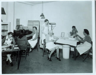 Women sitting in a health clinic