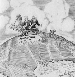 Winston Churchill political cartoon