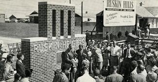 Photograph of a groundbreaking ceremony