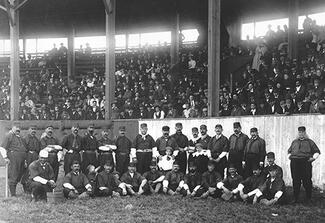 Group photograph of men in baseball uniforms