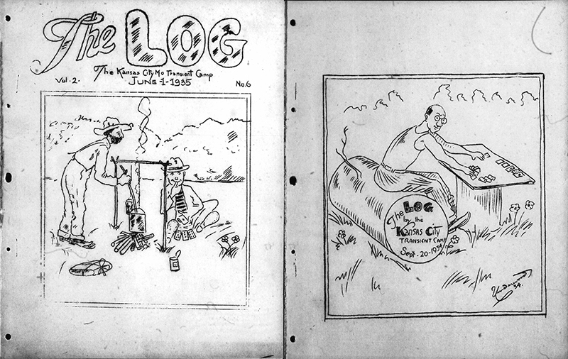 'The Log,' the official publication of the Kansas City Federal Transient Camp. State Historical Society of Missouri